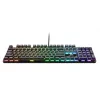 Mehāniskā spēļu tastatūra TRUST GXT 871 Zora — pilnizmēra QWERTY US, RGB, N-key rollover, 104 taustiņi, alumīnijs, USB-A, 1.8 m