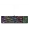 Mehāniskā spēļu tastatūra TRUST GXT 871 Zora — pilnizmēra QWERTY US, RGB, N-key rollover, 104 taustiņi, alumīnijs, USB-A, 1.8 m