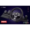 Trust GXT 289 Movi Black USB stūre + pedāļi Nintendo Switch, PlayStation 4, Xbox One S, Xbox One X, Xbox Series S, Xbox Series X