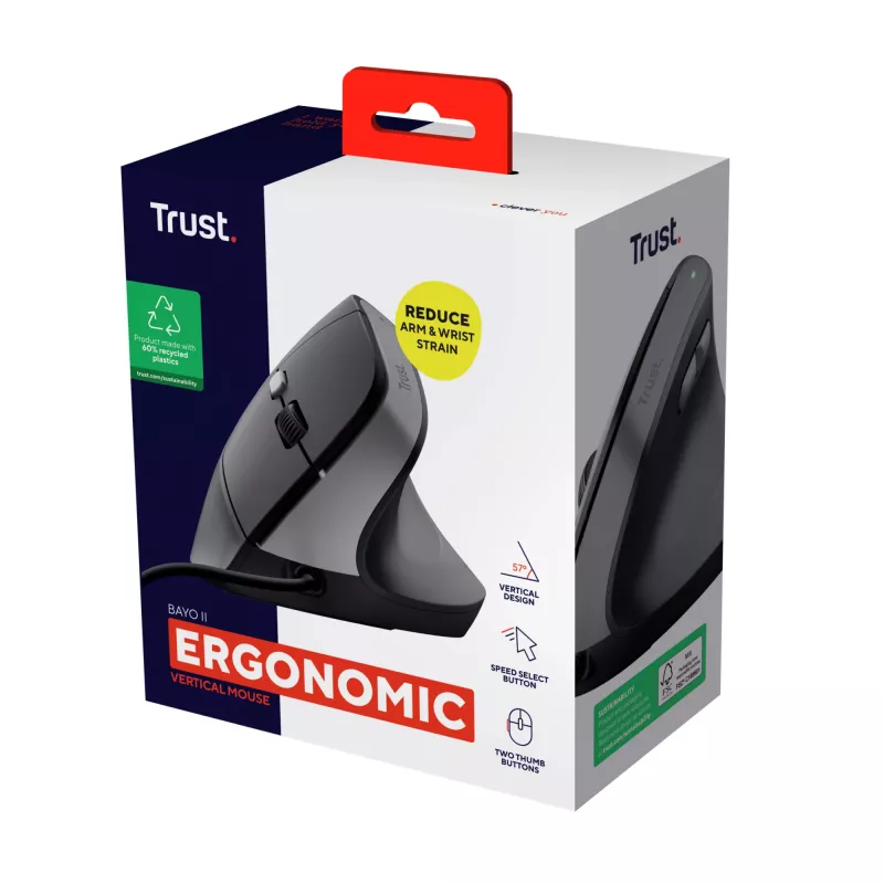 Trust Bayo II pele labai rokai USB Type-A 2400 DPI