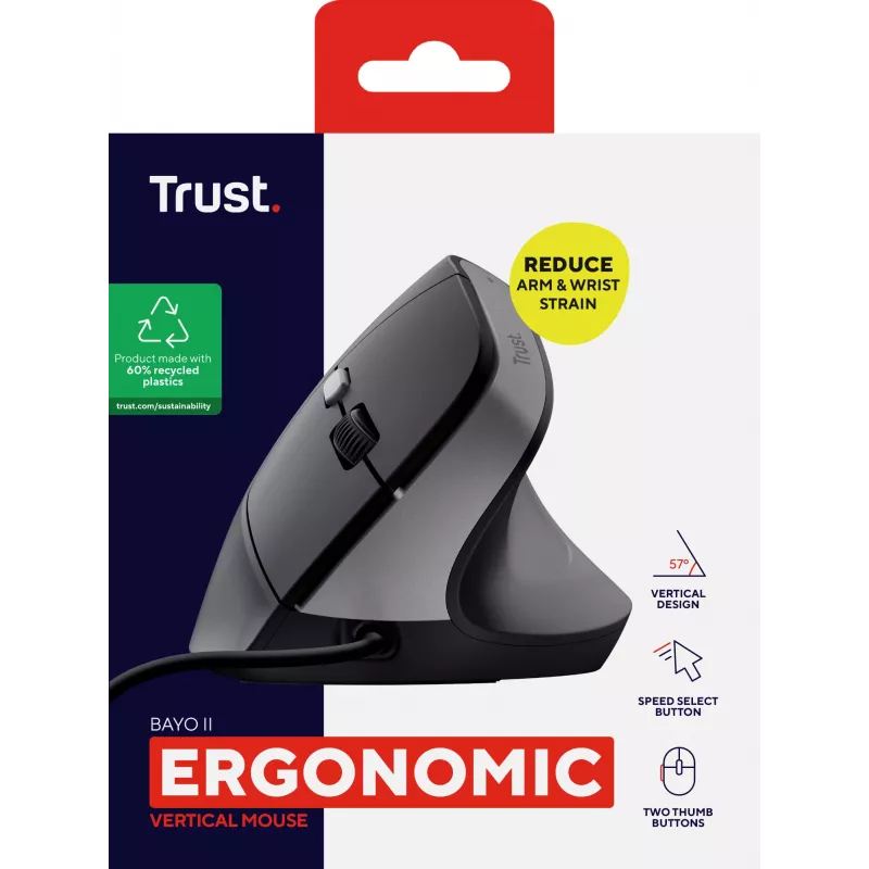 Trust Bayo II pele labai rokai USB Type-A 2400 DPI