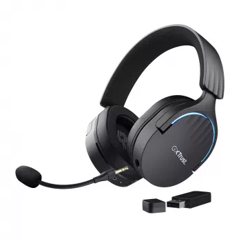 Trust GXT 491 Fayzo austiņas Vadu un bezvadu Galvas saite Spēļu USB Type-C Bluetooth Melns