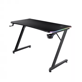 Taisnstūra galds TRUST GXT 709 LUMINUS Melns 1200x600x740 mm