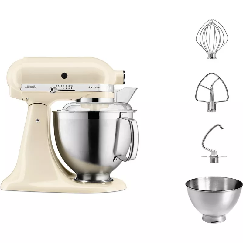 Virtuves kombains KitchenAid Artisan 5KSM185PS 300 W 4.8 L Krēmkrāsā
