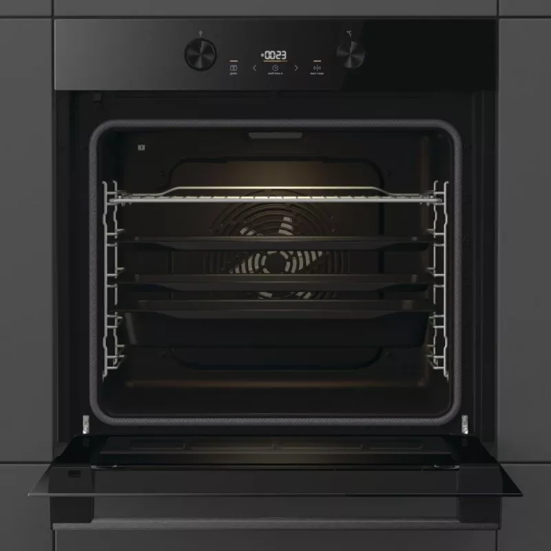 Iebūvējamā elektriskā cepeškrāsns Gorenje G400 BPS6737E04DBG, 77 L, 3500 W, skārienvadība, pirolītiskā tīrīšana, melna