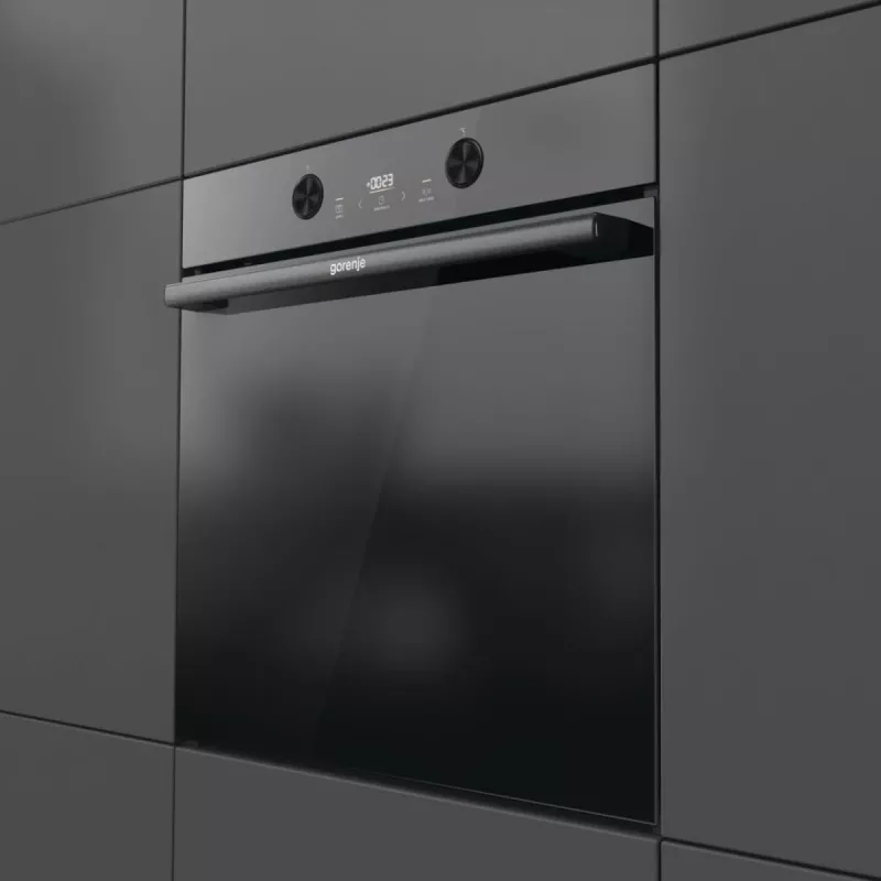 Iebūvējamā elektriskā cepeškrāsns Gorenje G400 BPS6737E04DBG, 77 L, 3500 W, skārienvadība, pirolītiskā tīrīšana, melna