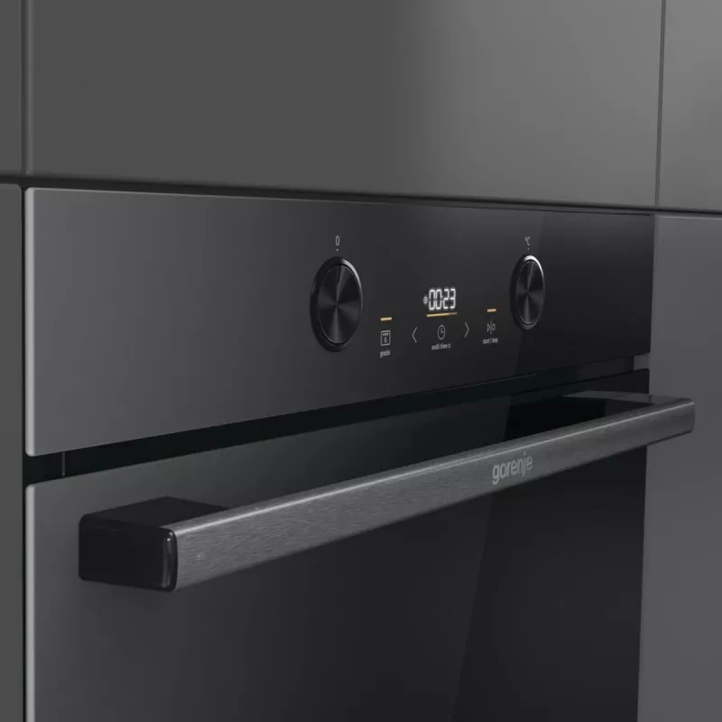 Iebūvējamā elektriskā cepeškrāsns Gorenje G400 BPS6737E04DBG, 77 L, 3500 W, skārienvadība, pirolītiskā tīrīšana, melna