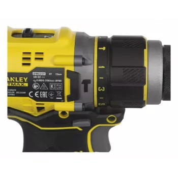 Bezvadu urbjskrūvgriezis STANLEY FMCD721D2K 18V, 2 x 2Ah Li-Ion, 2100 RPM, 35700 sitieni/min, komplektā ar lādētāju un maciņu