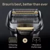 Braun Series 9 Pro+ 9525s mitrais/sausais skuveklis ar trimmeri, metālisks