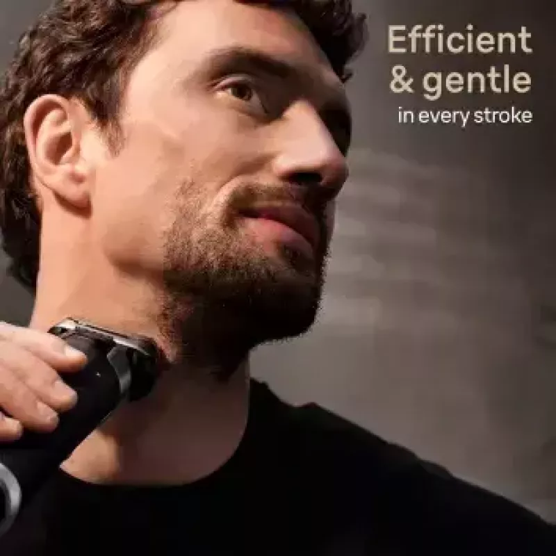Braun Series 9 Pro+ 9525s mitrais/sausais skuveklis ar trimmeri, metālisks