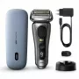 Braun Series 9 Pro+ 9525s mitrais/sausais skuveklis ar trimmeri, metālisks