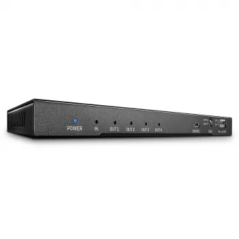 Lindy 4 Portu HDMI 18G Sadalītājs ar Audio un Lejupmērošanu