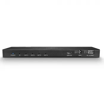 Lindy 4 Portu HDMI 18G Sadalītājs ar Audio un Lejupmērošanu