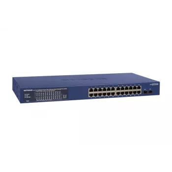 NETGEAR GS724TP-300EUS tīkla slēdzis, pārvaldāms L2/L3/L4 Gigabit Ethernet (10/100/1000), PoE+, 24 porti, zils
