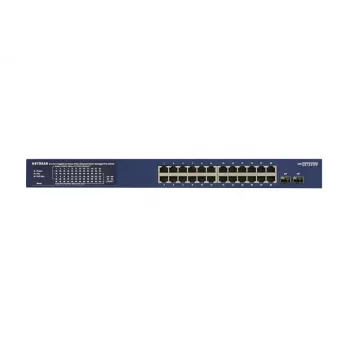 NETGEAR GS724TP-300EUS tīkla slēdzis, pārvaldāms L2/L3/L4 Gigabit Ethernet (10/100/1000), PoE+, 24 porti, zils