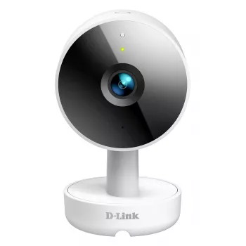 D-Link 2K QHD iekštelpu Wi-Fi kamera DCS-8350LH, IP drošības kamera, iekštelpām, vadu un bezvadu, Amazon Alexa un Google Assistant, galda, balta