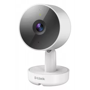 D-Link 2K QHD iekštelpu Wi-Fi kamera DCS-8350LH, IP drošības kamera, iekštelpām, vadu un bezvadu, Amazon Alexa un Google Assistant, galda, balta