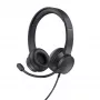 Trust HS-201 Austiņas Vadu Galvas saite Birojs/Zvanu centrs USB Type-A Melns