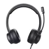 Trust HS-201 Austiņas Vadu Galvas saite Birojs/Zvanu centrs USB Type-A Melns