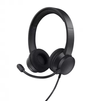 Trust HS-260 austiņas Vadu kakla siksnas Birojs/Zvanu centrs USB Type-A Melns