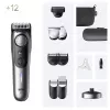 Braun BeardTrimmer 9 BT9560 Akumulators 52 2 cm Slapjš & Sauss Melns, Pelēks