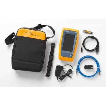 Vītā pāra kabeļu testeris Fluke LIQ-100 ar RJ-45/USB atbalstu, maks. garums 305 m, 6400 mAh Li-Ion akumulators