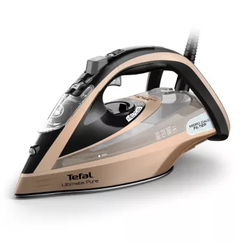 Tefal Ultimate Pure FV9852E0 gludeklis (sausā un tvaika gludināšana) Durilium AirGlide Autoclean zole 3200 W Melns, Varš