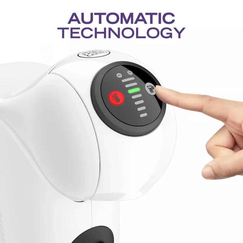 Kafijas automāts kapsulām Krups Genio S KP2431, daļēji automātisks, 0.8 L, balts