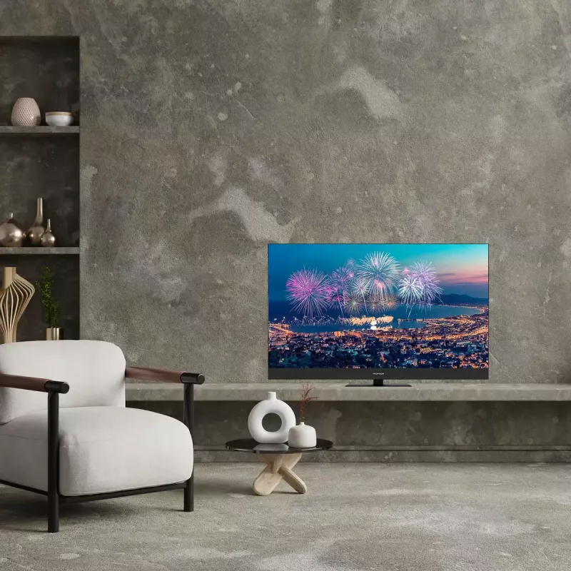 Televizors Thomson Q70 Series 55QG6C14 — 55 collu QLED 4K Ultra HD (3840×2160), Google TV, Wi‑Fi, DVB-C/S/T/T2