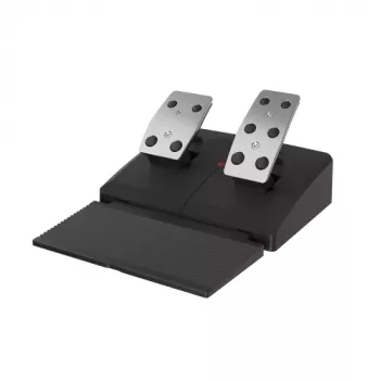 GENESIS Seaborg 400 Melns, Sudrabs USB Stūre + Pedāļi Nintendo Switch, PC, PlayStation 4, PlayStation 3, Xbox 360, Xbox One, Xbox One S, Xbox One X