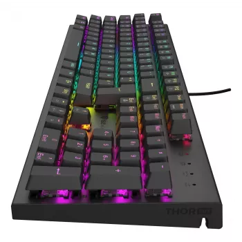 GENESIS Thor 303 tastatūra Gaming USB QWERTZ vācu melna mehāniska RGB
