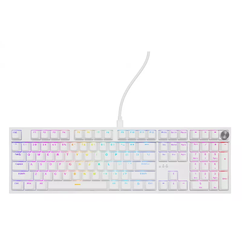 GENESIS NKG-2300 klaviatūra, vadu, USB, mehāniska, QWERTY, balta