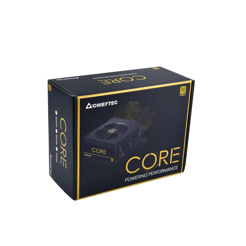 Chieftec Core BBS-700S barošanas bloks 700 W 24-pin ATX PS/2 Melns
