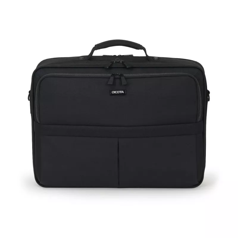 DICOTA Multi Plus Scale - 14-15.6 collu piezīmjdatora soma - Melna / 600d pārstrādāts PET