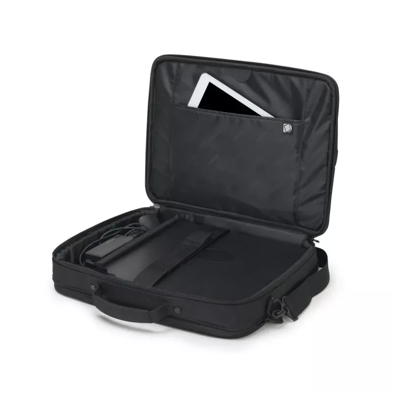 DICOTA Multi Plus Scale - 14-15.6 collu piezīmjdatora soma - Melna / 600d pārstrādāts PET