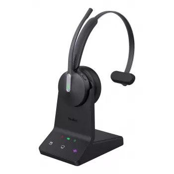 Yealink WH64 Mono UC Bezvadu Austiņas, Birojs/Zvanu centrs, 20-20000 Hz, 92 g, Melna