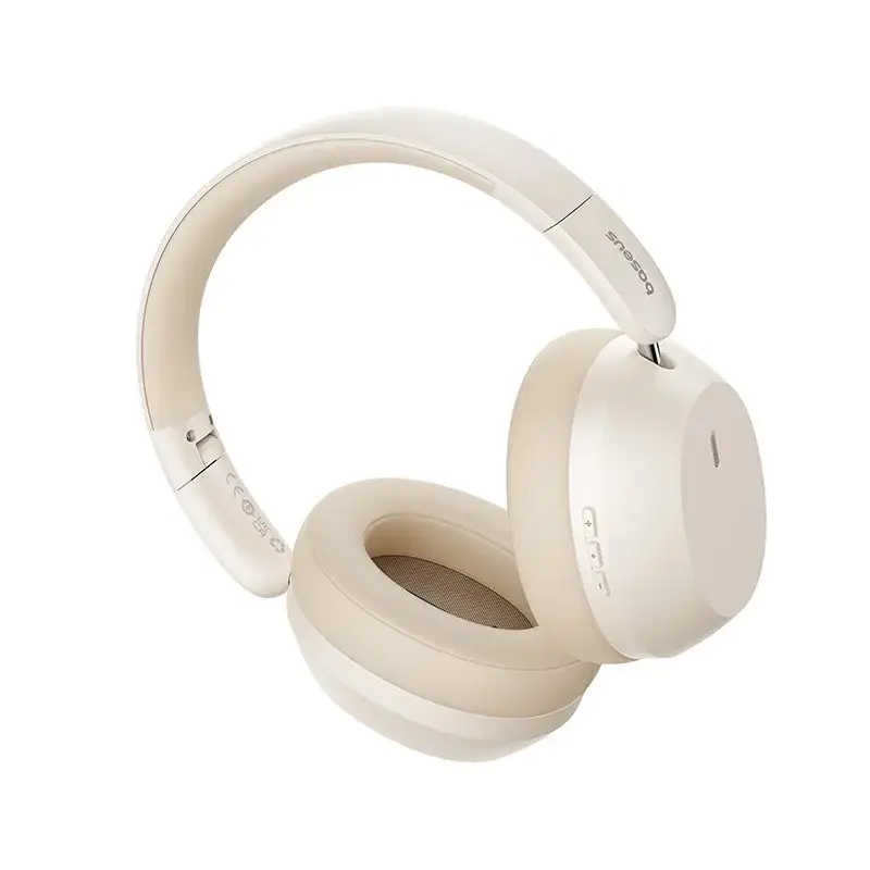 Austiņas Baseus Bass 35 Max — Bezvadu, Galvas saite, Virsauss, USB Type-C, 20–20000 Hz, 10 m, Balta