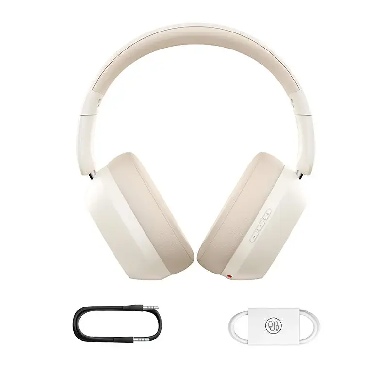 Austiņas Baseus Bass 35 Max — Bezvadu, Galvas saite, Virsauss, USB Type-C, 20–20000 Hz, 10 m, Balta