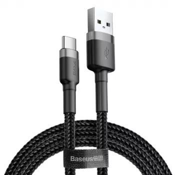 BASEUS Cafule datu kabelis USB-A - USB-C 2m melns