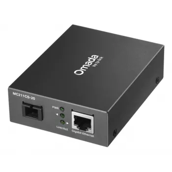 TP-Link Omada MC211CS-20 tīkla datu pārveidotājs 1000 Mbit/s 1310 nm Vienmoda Melns