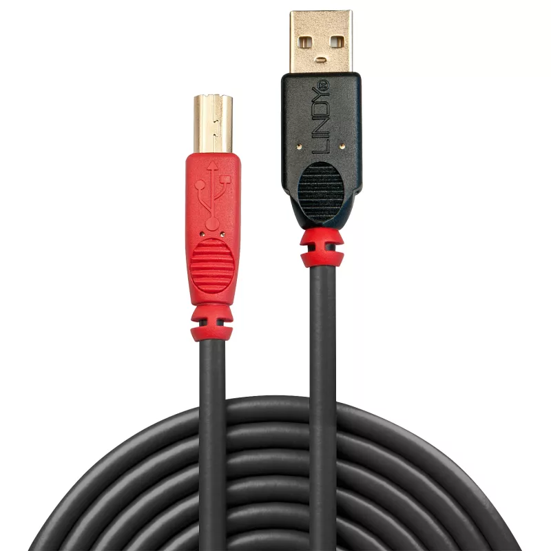 Lindy 15m USB 2.0 Tipa A uz B aktīvais kabelis
