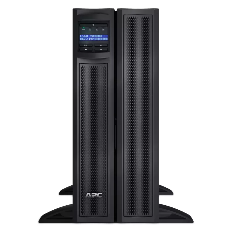 APC Smart-UPS X SMX2200HV - 2200VA, 8x C13 + 2x C19 izeja, USB, paplašināms darbības laiks, īss dziļums