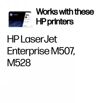 HP 89X High Yield Black Original LaserJet Tonera kasetne, 10000 lpp, Melna, 1 gab.