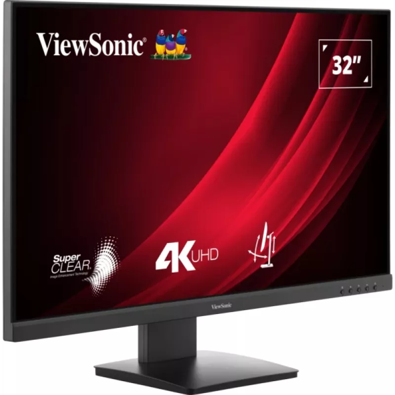 Viewsonic VG3208-4K monitors 81.3 cm (32 collas) 4K Ultra HD LED melns