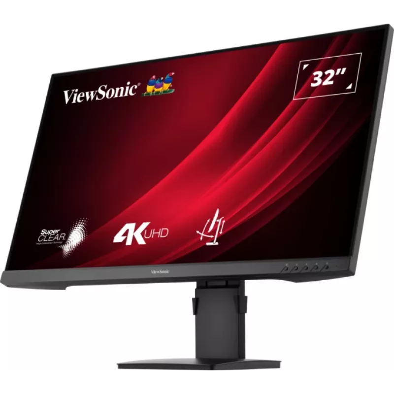 Viewsonic VG3208-4K monitors 81.3 cm (32 collas) 4K Ultra HD LED melns