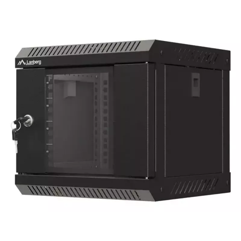 Sienas stiprinājuma skapis Lanberg WF11-3304-10B 4U Melns 30 kg