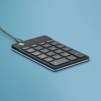 R-Go Tools ciparu tastatūra R-Go Numpad Break, ergonomiska ciparu tastatūra ar pārtraukuma programmatūru, vadu, melna