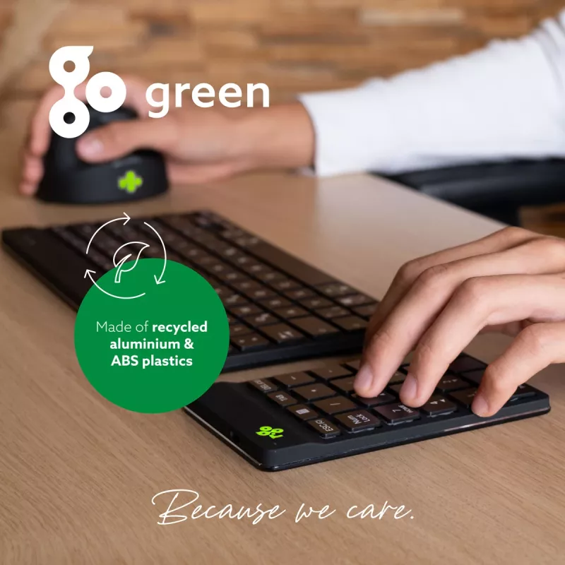 R-Go Tools ciparu klaviatūra R-Go Numpad Break, ergonomiska ciparu klaviatūra ar pārtraukuma programmatūru, Bluetooth, melna