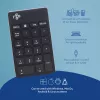 R-Go Tools ciparu klaviatūra R-Go Numpad Break, ergonomiska ciparu klaviatūra ar pārtraukuma programmatūru, Bluetooth, melna