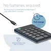 R-Go Tools ciparu klaviatūra R-Go Numpad Break, ergonomiska ciparu klaviatūra ar pārtraukuma programmatūru, Bluetooth, melna